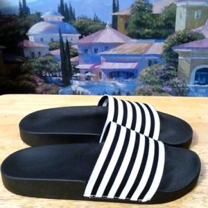 🆕Rhinestone Comfort Sport Sliders🚢⛵🌅Water Friendly Slip-On,Size 8 🎁🗻🛥